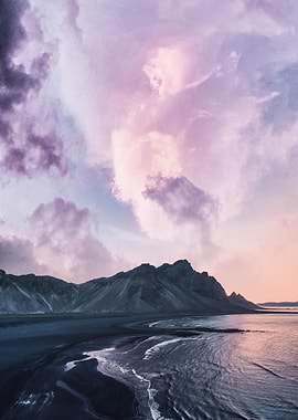 Purple Cloud At The Beach