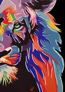Colorful Lion