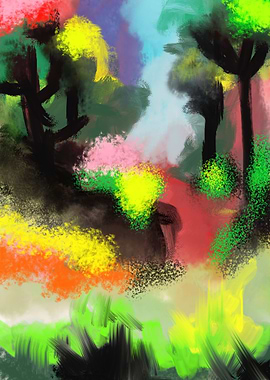 Colorful forest