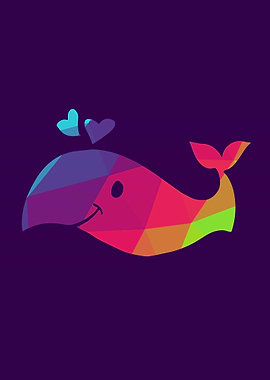 Rainbow Whale 3
