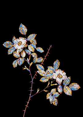 Prismatic Rose Mosaic