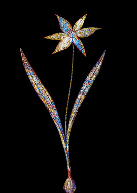 Stained Glass Tulip Flower