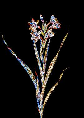 Stained Glass Lily Flower