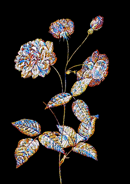 Prismatic Rose Mosaic