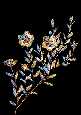 Prismatic Rose Mosaic