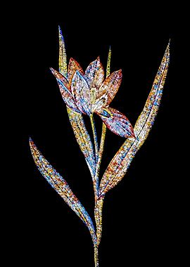 Stained Glass Tulip Flower