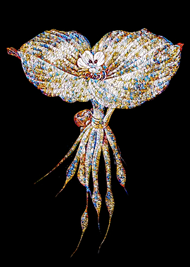 Rainbow Mosaic Flower Art