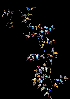 Stained Glass Botanical