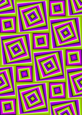 Green and purple squares