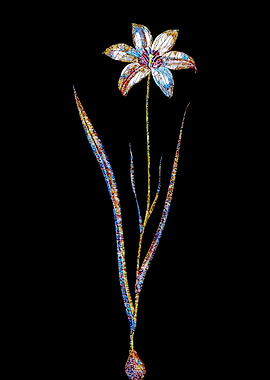 Stained Glass Tulip Flower