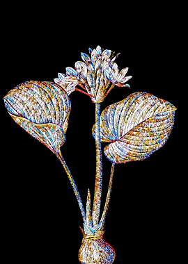 Stained Glass Lily Flower