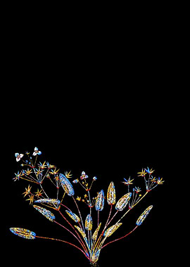 Rainbow Mosaic Flower Art