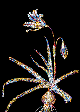 Stained Glass Amaryllis