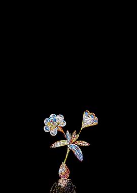 Stained Glass Tulip Flower