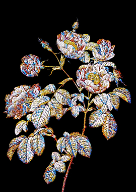 Prismatic Rose Mosaic