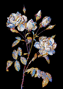 Prismatic Rose Mosaic