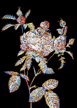 Prismatic Rose Mosaic