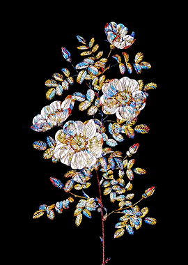 Prismatic Rose Mosaic