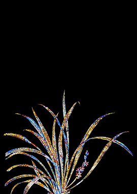 Rainbow Mosaic Flower Art