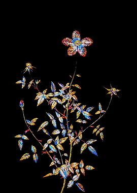 Prismatic Rose Mosaic