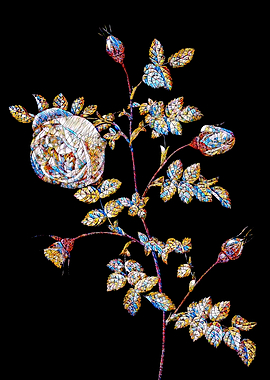 Prismatic Rose Mosaic