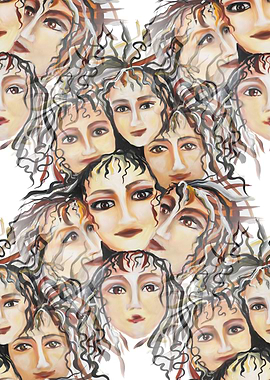 Watercolor Happy Girls