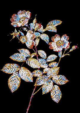 Prismatic Rose Mosaic