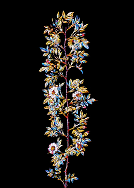 Stained Glass Rose Flower