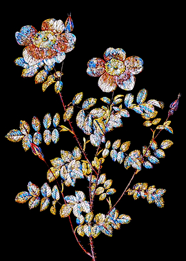 Prismatic Rose Mosaic