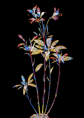 Stained Glass Lily Flower