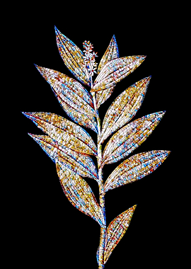 Rainbow Mosaic Flower Art