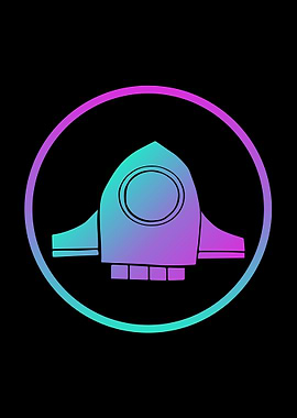 Neon Rocket Ship 3