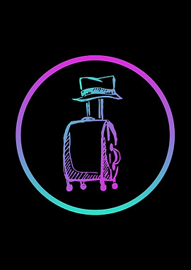 Neon Travel School Bag 16