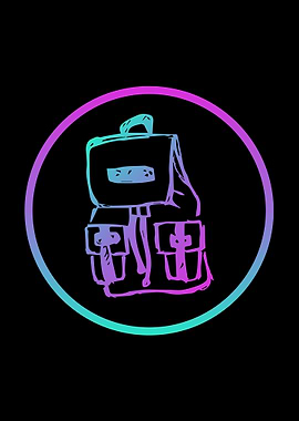 Neon Travel School Bag 11
