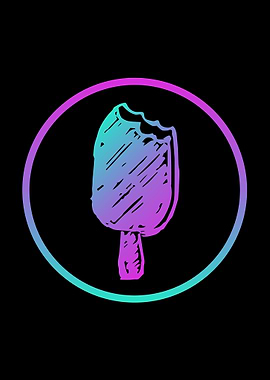 Neon Ice Cream Food 12