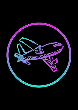 Neon Airplane 5