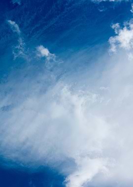 Blue summer skyscape