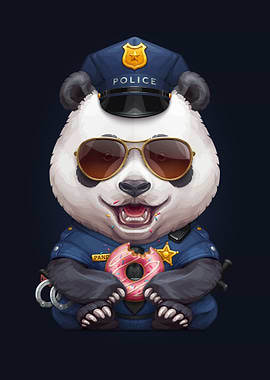 Panda Police Officer