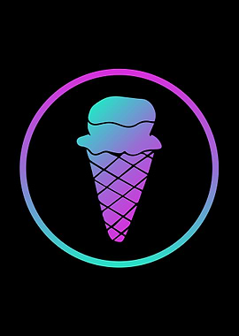 Neon Ice Cream Food 6