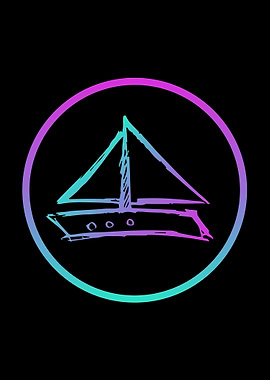 Neon Ship or Boat 5