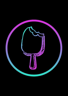 Neon Ice Cream Food 10