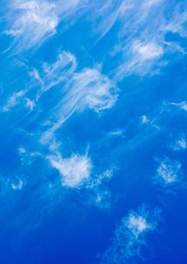 Trippy sky with clouds