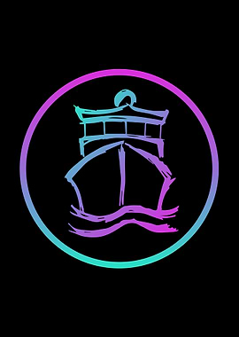 Neon Ship or Boat 7