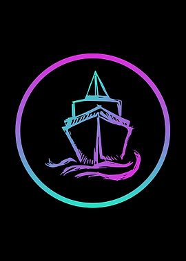 Neon Ship or Boat 10