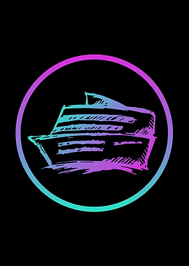 Neon Ship or Boat 13