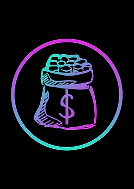 Neon Money Dollar 5
