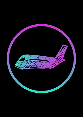 Neon Airplane 3