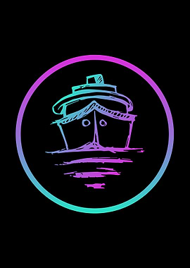 Neon Ship or Boat 6