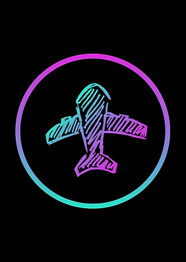 Neon Airplane 2
