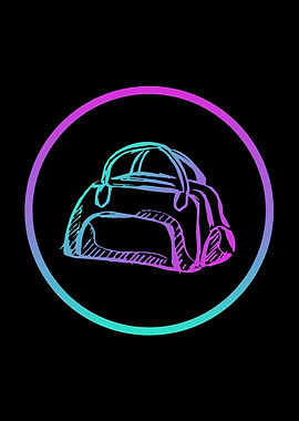 Neon Travel School Bag 18